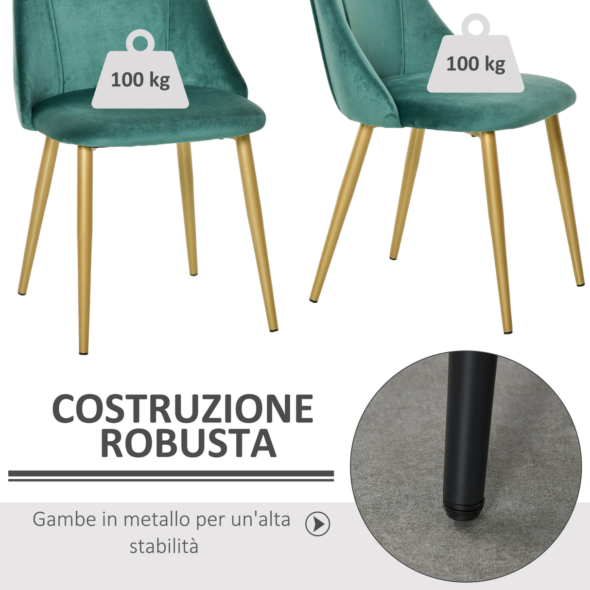easycomfort easycomfort set 2 sedie da pranzo imbottite moderne con rivestimento e schienale gambe in ferro da cucina salotto o soggiorno in stile moderno verde e nero 50x56 5x85cm