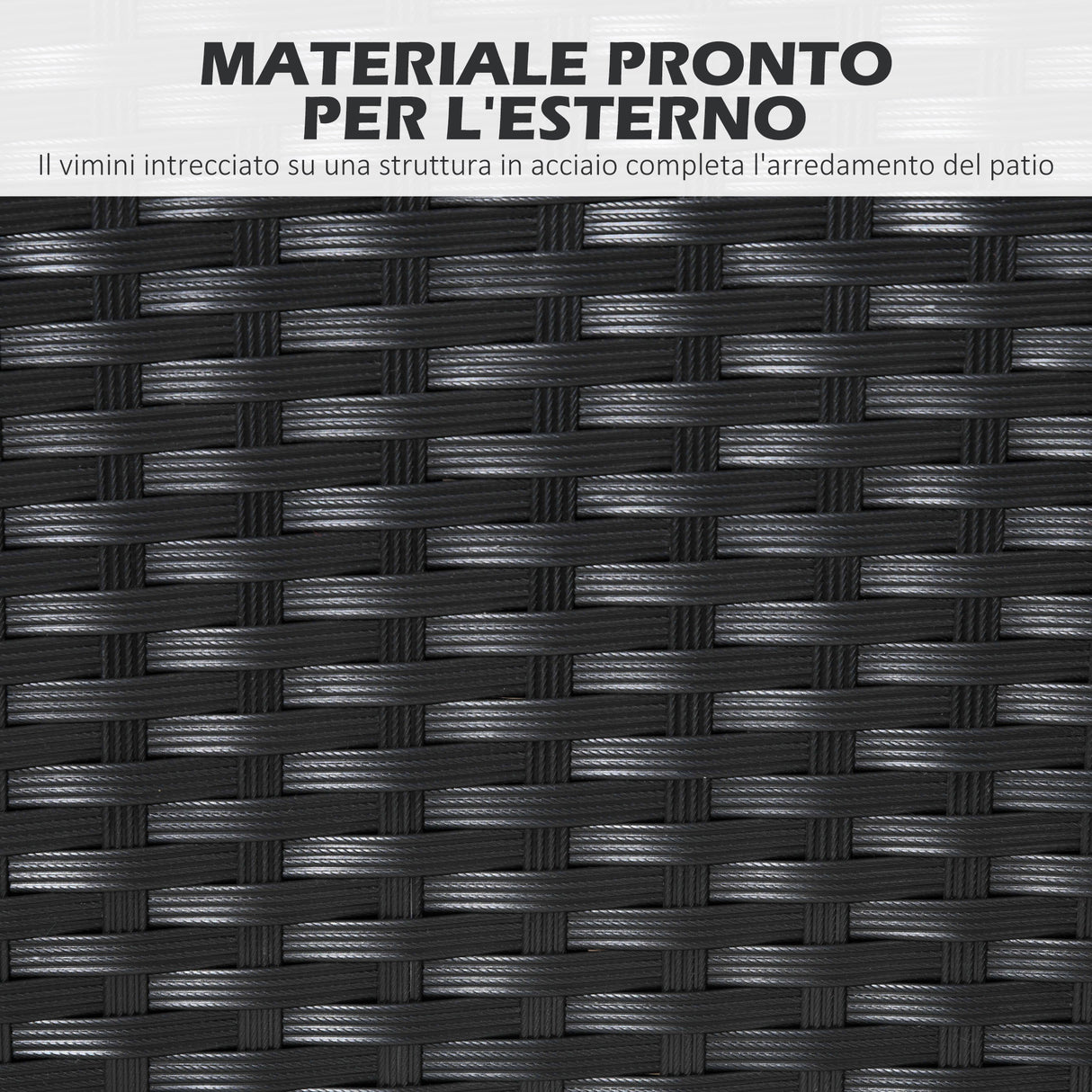 easycomfort easycomfort set da giardino 7 pezzi in rattan pe con tavolo da pranzo 150x90x72 cm e 6 sedie 58x62x87 cm con cuscini