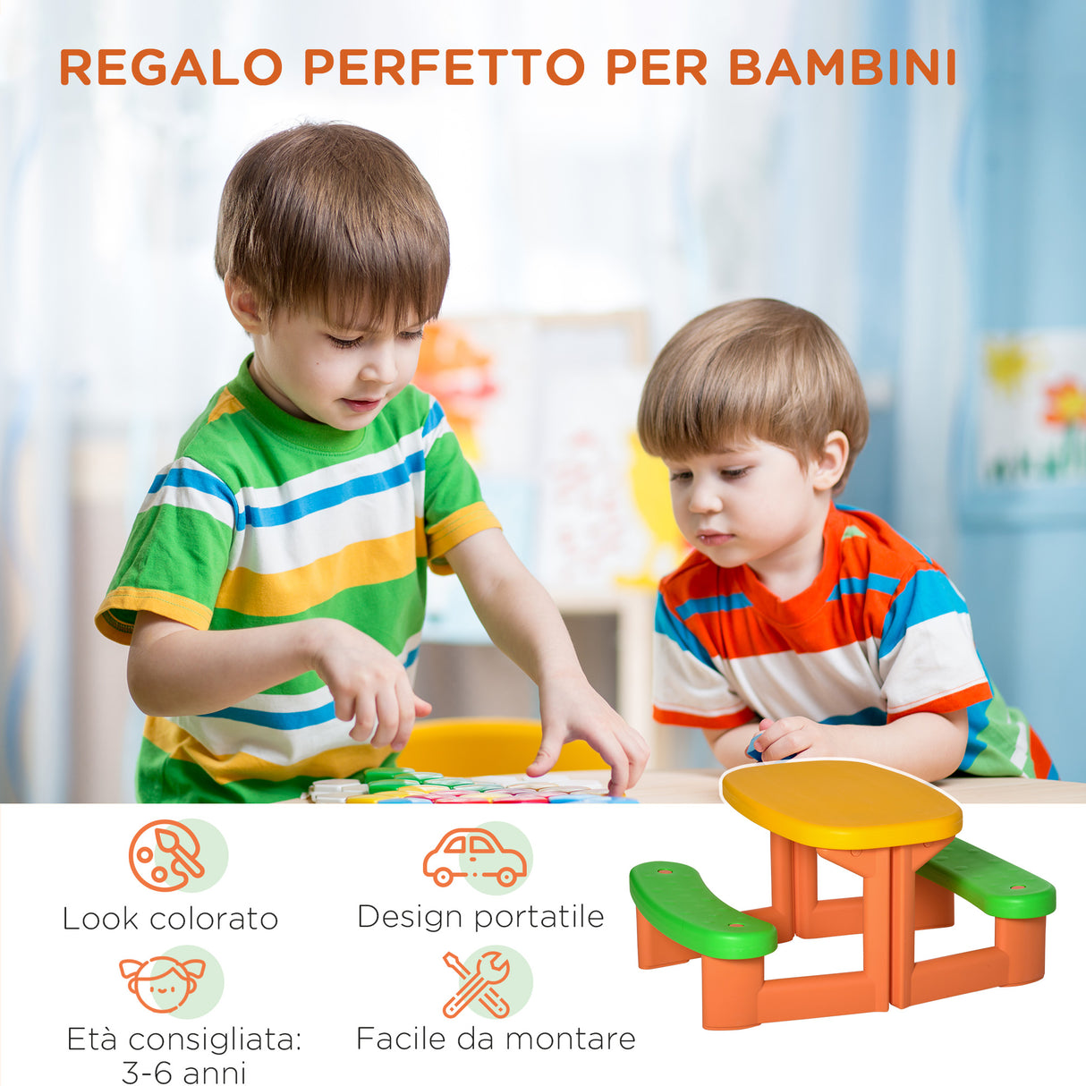 immagine-5-easycomfort-easycomfort-tavolo-da-picnic-per-2-bambini-di-3-6-anni-con-2-panche-per-esterno-e-interno-multicolore