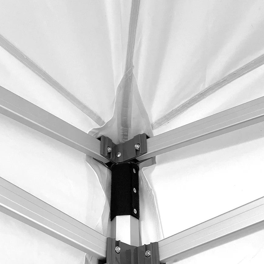 divina garden gazebo richiudibile professionale market pro 3x3 struttura in alluminio esagonale impermeabile bianco ean 8056157808855