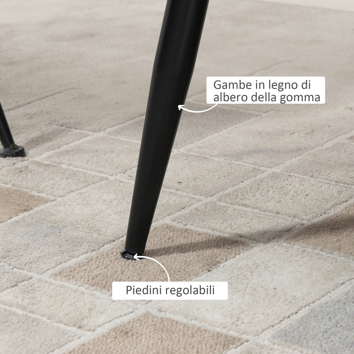 easycomfort easycomfort divano 2 posti in velluto con gambe in metallo e schienale a conchiglia 132x66x80cm grigio