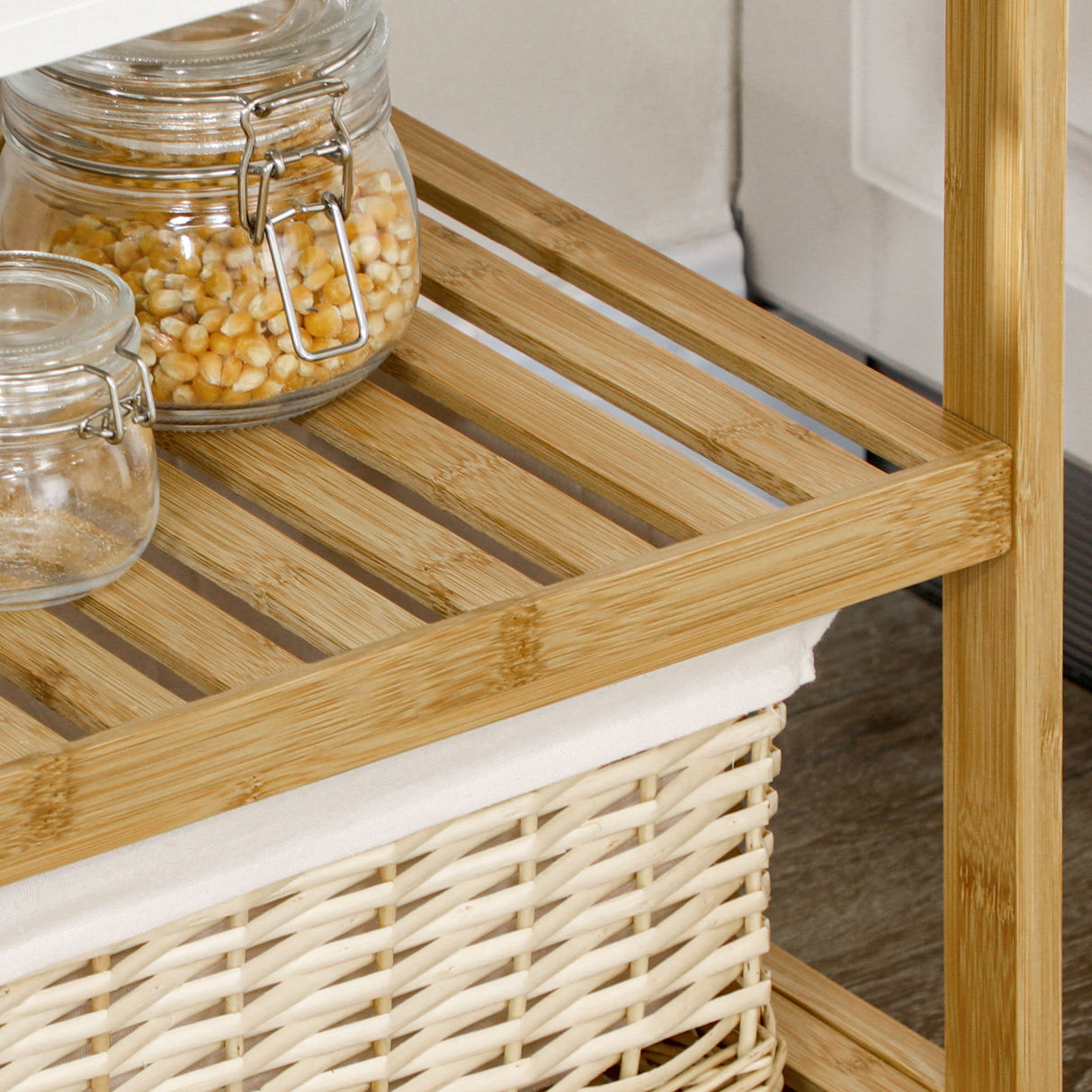 immagine-6-easycomfort-easycomfort-mobile-con-scaffali-in-bambu-e-mdf-con-vassoio-removibile-42-8x33x70cm-bianco-e-color-legno