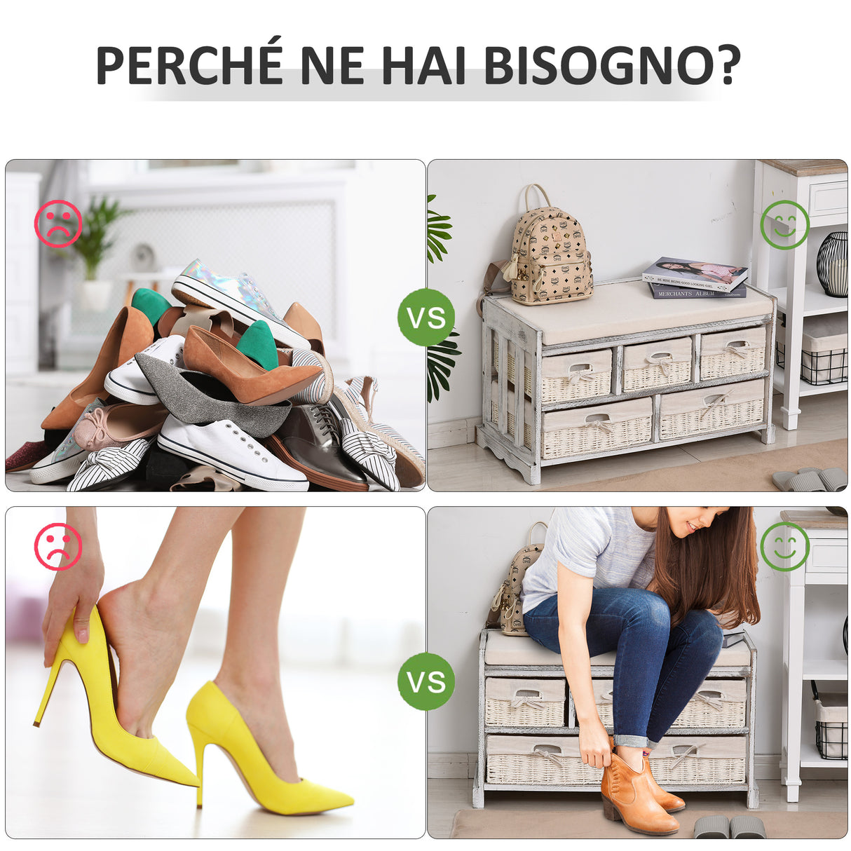 easycomfort easycomfort panca scarpiera con cuscino cassetto e 3 vani aperti in legno 81x31 5x49cm bianco