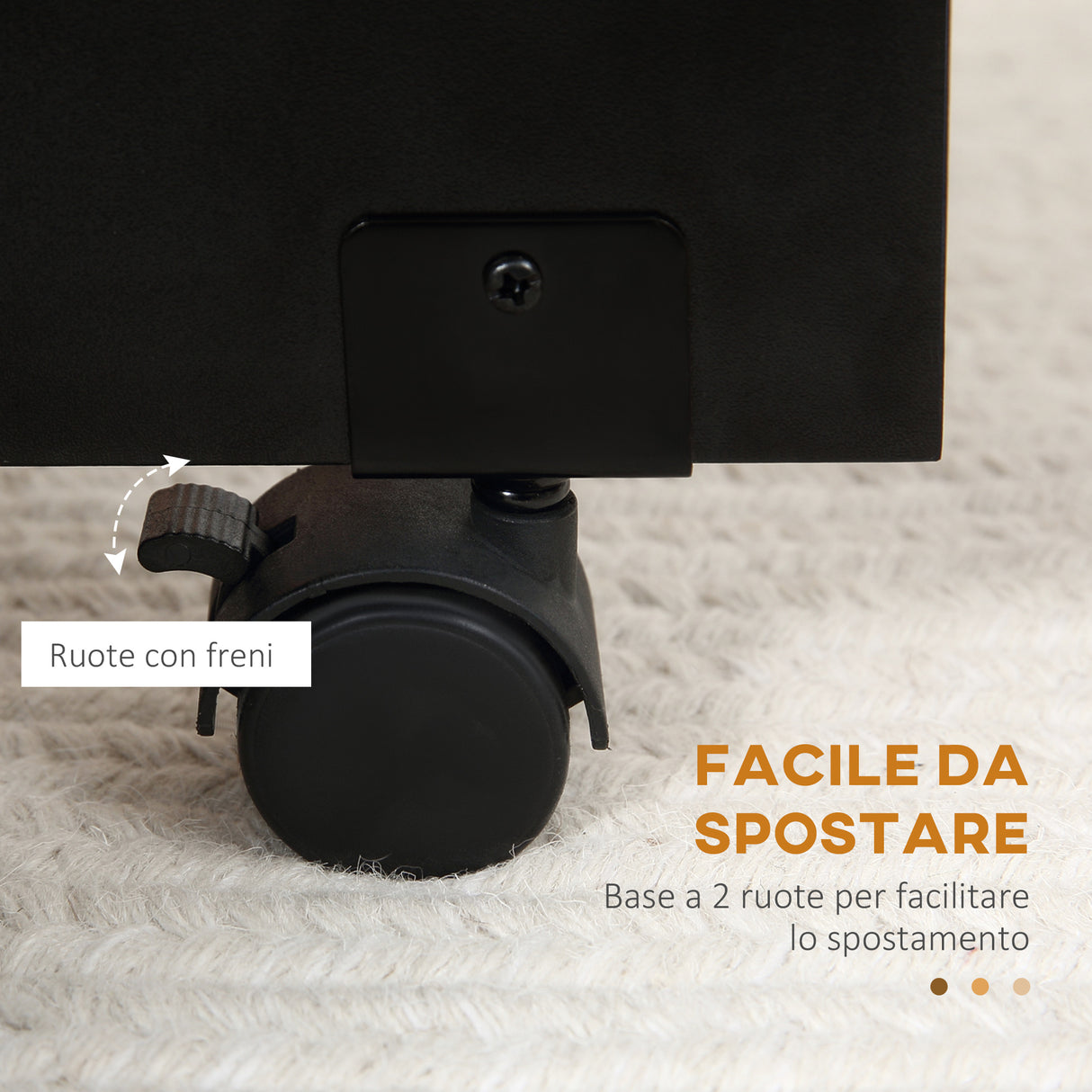 easycomfort easycomfort tavolo pieghevole in legno per 4 6 persone con ruote 75x140x74cm nero