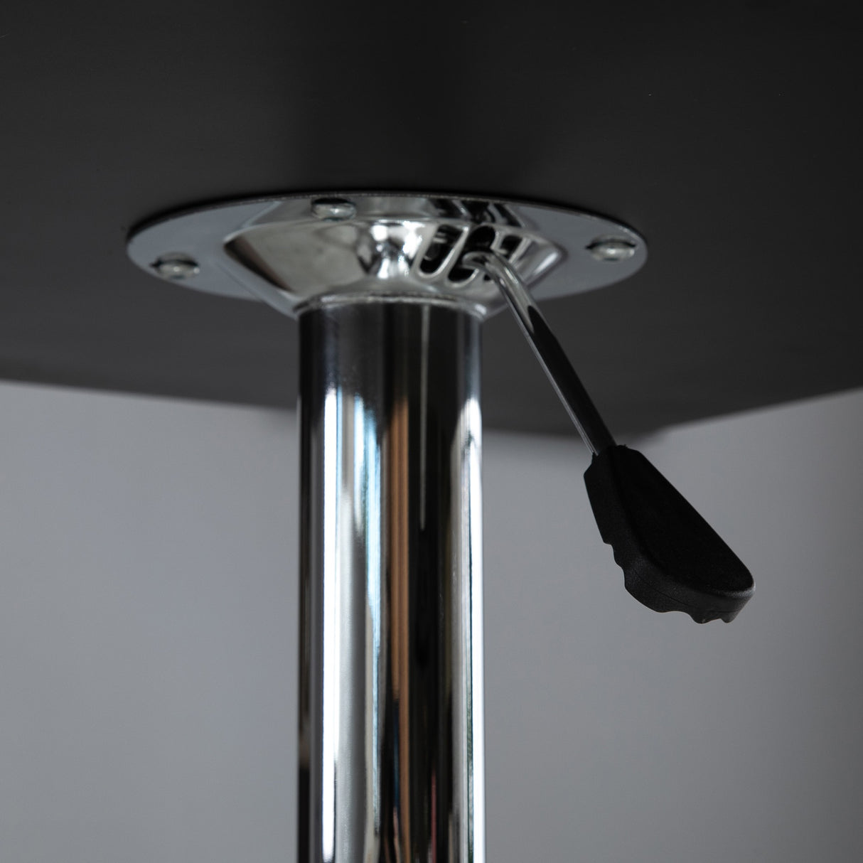 easycomfort easycomfort tavolo quadrato regolabile in altezza metallo e mdf tavolino da bar cucina soggiorno nero 60x60x69 93cm ean 8054144131962