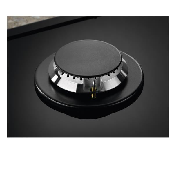 electrolux piano cottura a gas electrolux egg7536k 5 fuochi l74xp51 vetro temperato nero ean 7332543782901