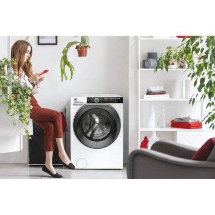 lavatrice a carico frontale hoover h wash 500 13 kg hwe 413ambs 1 s classe a a___ a85xp67xl60 1400 giri ecopower vapore wifi bluetooth