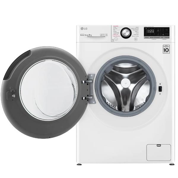 lavatrice a carico frontale lg f4wv309sae ai dd 9 kg classe a a85xl60xp56 5 1400 giri smart diagnosis motore inverter direct drive