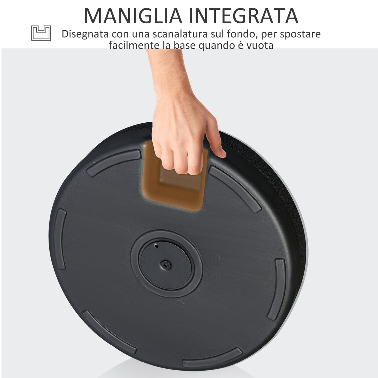 easycomfort easycomfort base per ombrellone da giardino con palo centrale 3 8cm e 4 8cm hdpe nero