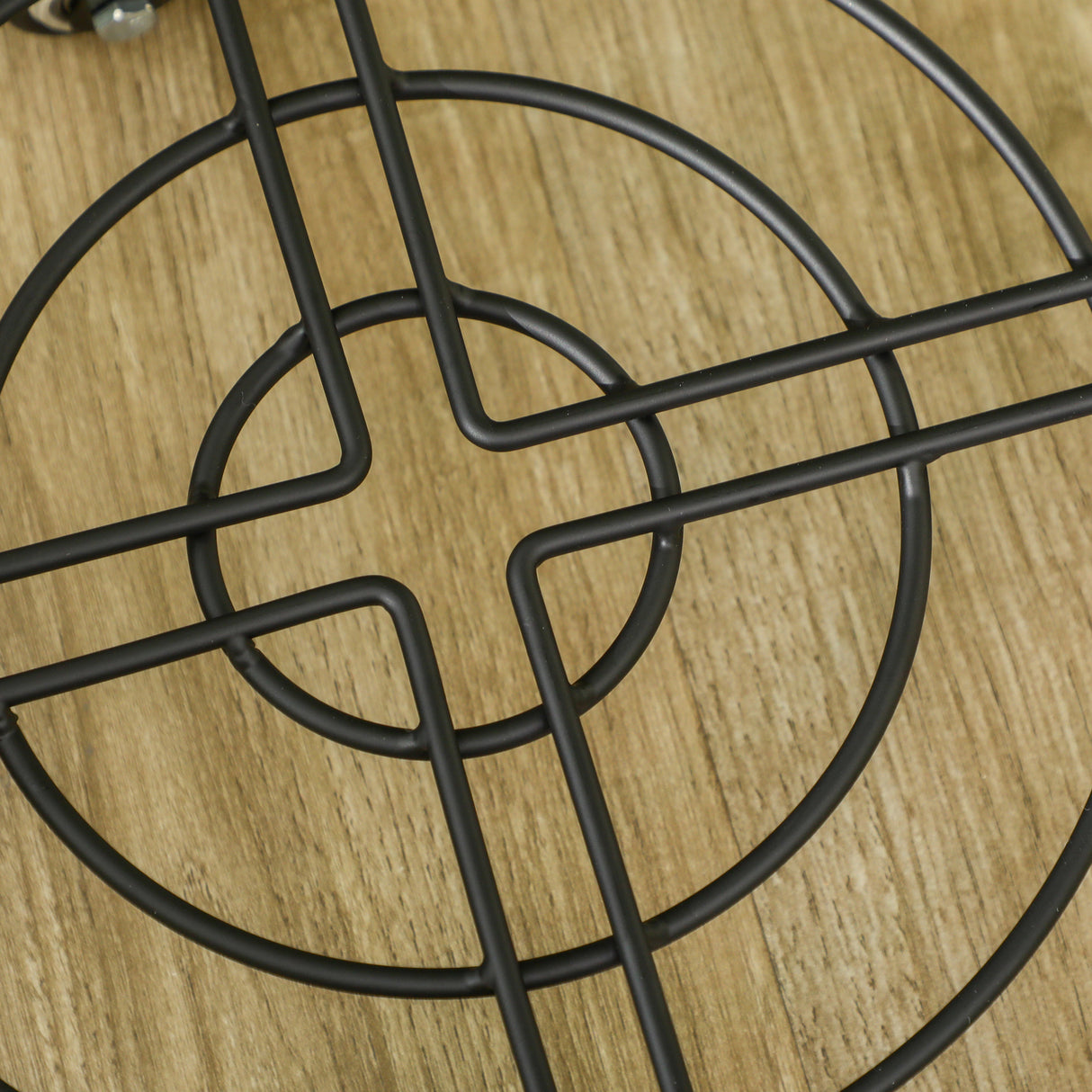 easycomfort easycomfort carrello sottovaso con ruote 30cm in metallo con ruote girevoli e freno nero