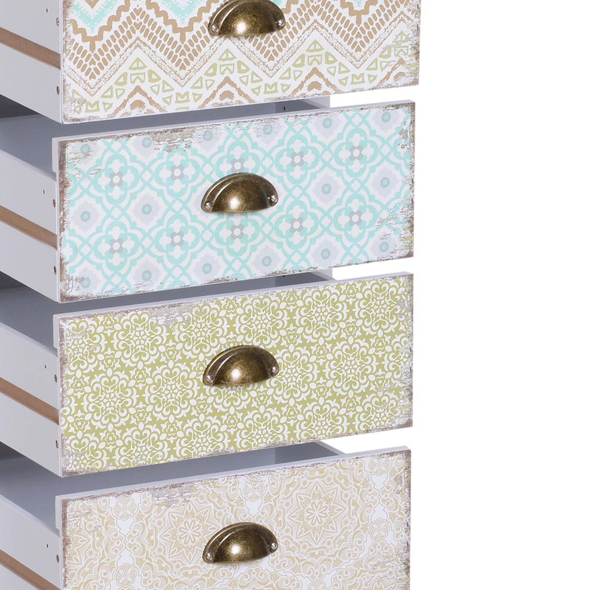 easycomfort easycomfort cassettiera mobiletto vintage con 5 cassetti stile shabby bagno ingresso camera 46 34 97 5cm bianco