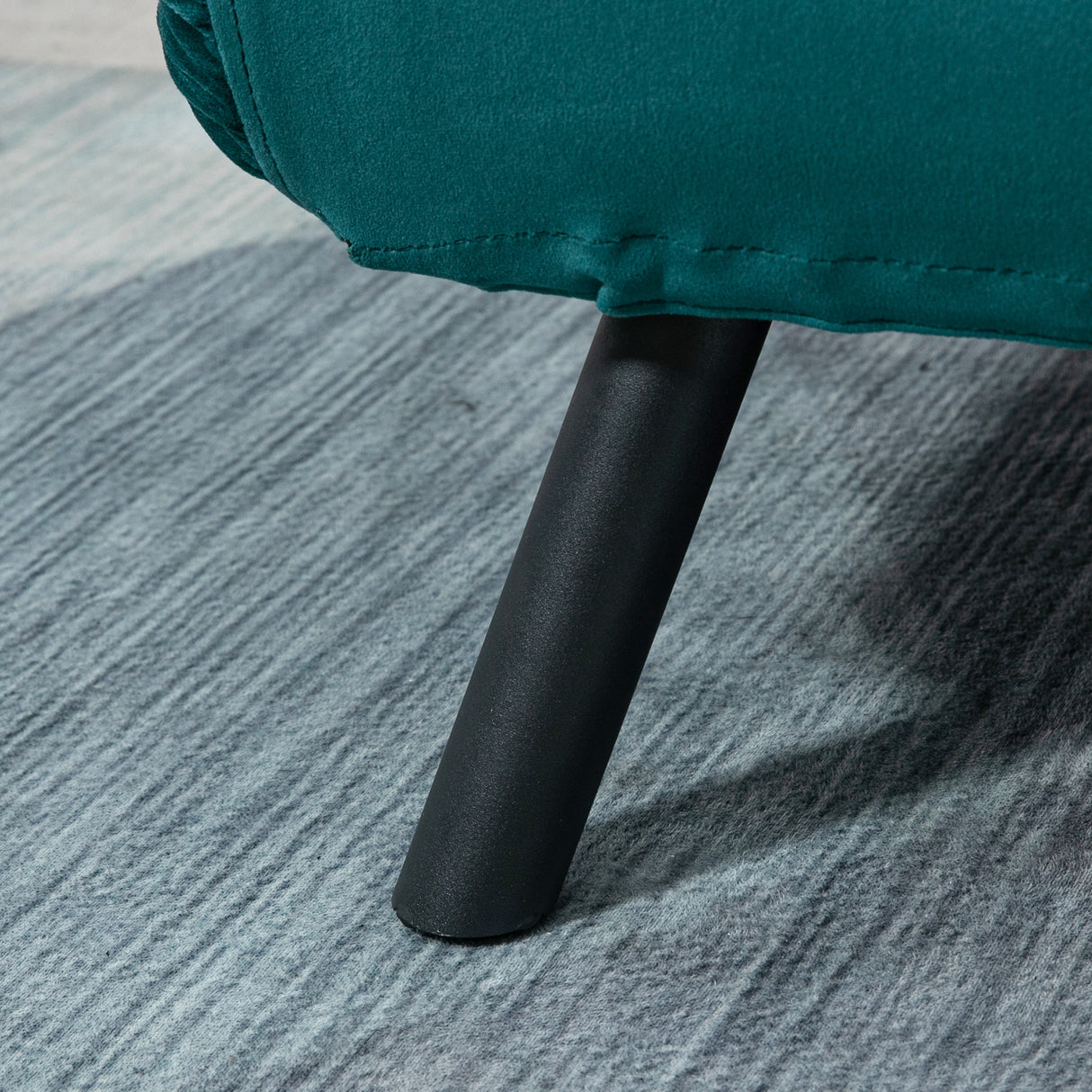 easycomfort easycomfort divano letto matrimoniale 3 in 1 vellutato con schienale regolabile in 5 livelli e cuscini blu scuro