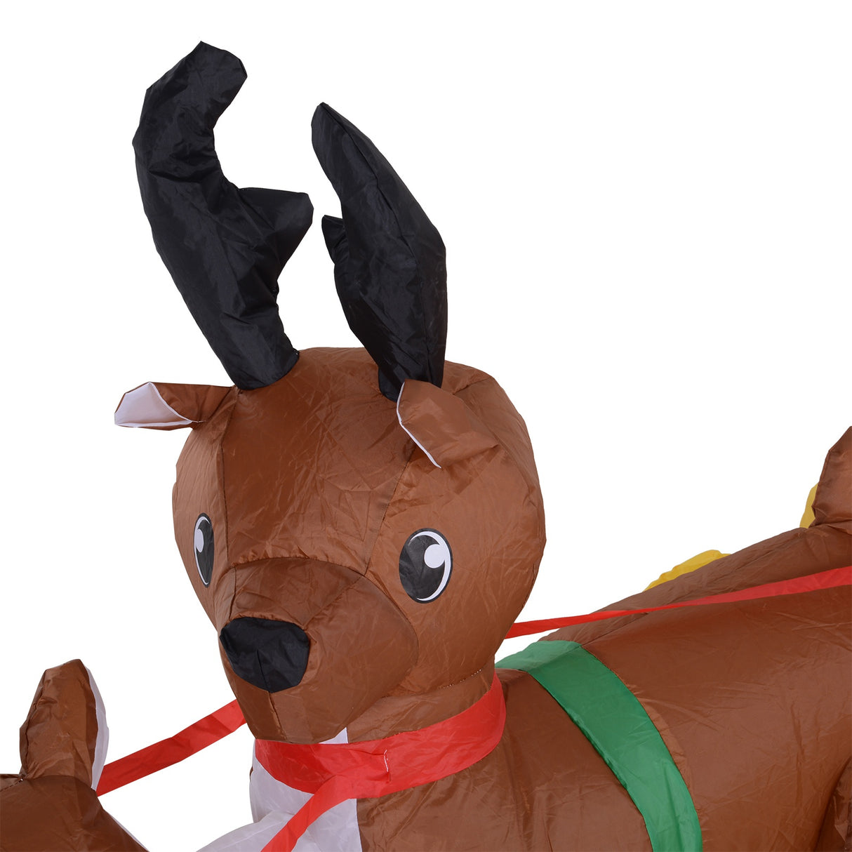 easycomfort easycomfort gonfiabile di babbo natale con slitta e renne autogonfiabile elettrico impermeabile e resistente lungo 2 3 metri