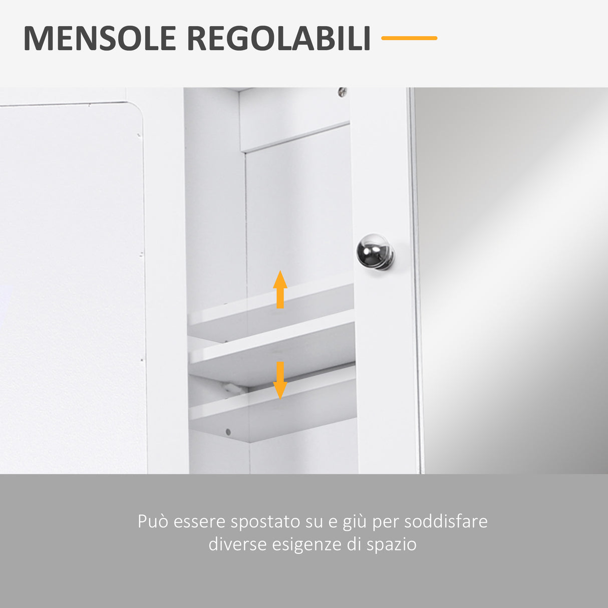 easycomfort easycomfort mobiletto armadietto a muro con specchio da bagno cucina in mdf 56 x 13 x 58cm bianco ean 8054111840576