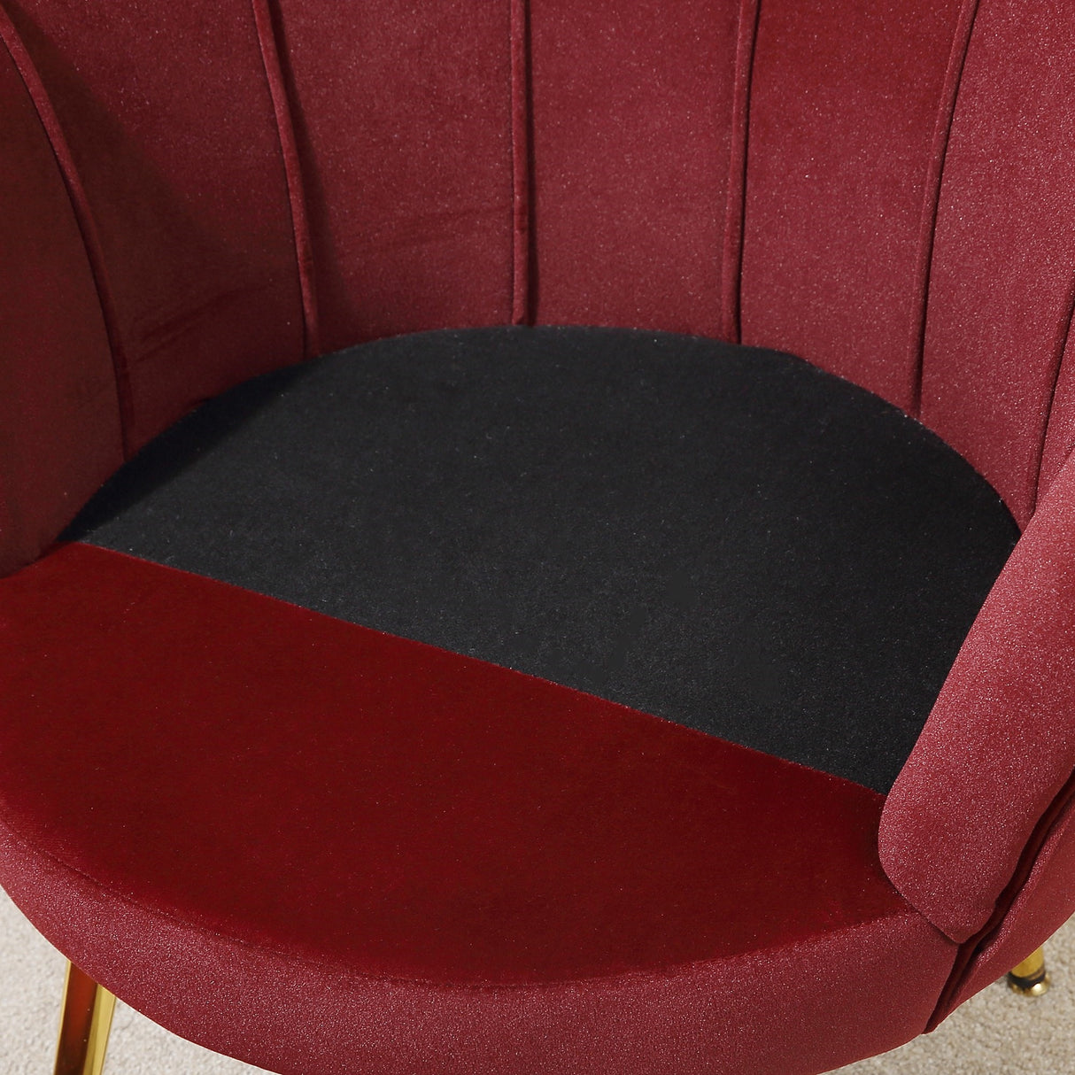 easycomfort easycomfort poltrona a conchiglia poltroncina vintage poltroncina da camera e salotto design elegante con schienale alto 76x67x74cm rosso scuro