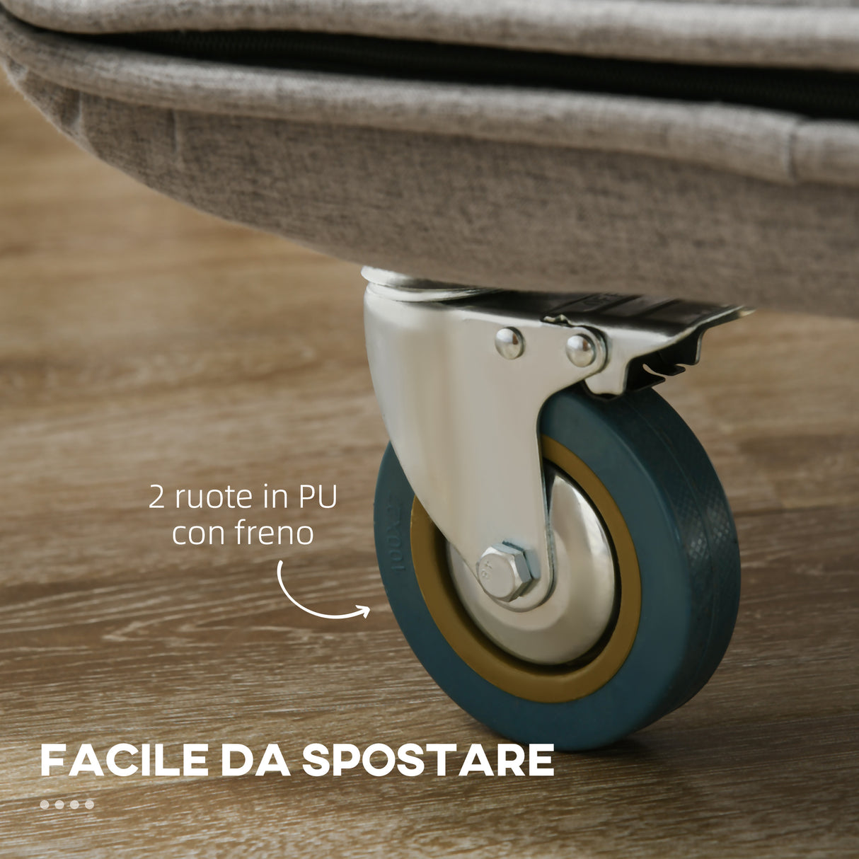 easycomfort easycomfort poltrona letto singolo e chaise longue in tessuto con schienale regolabile a 3 livelli grigio