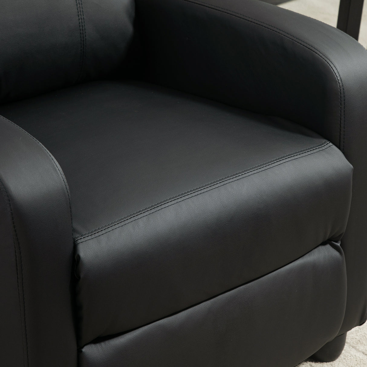 easycomfort easycomfort poltrona relax massaggiante con telecomando e 8 programmi reclinazione e poggiapiedi 68x88x98cm nero