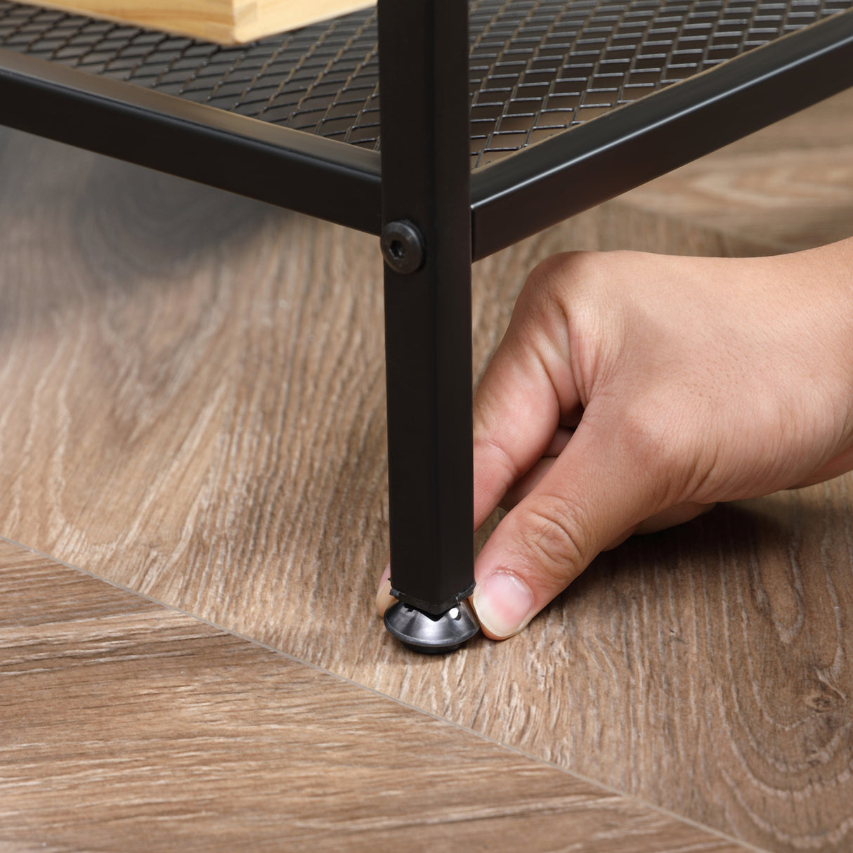 immagine-7-easycomfort-easycomfort-tavolino-da-salotto-basso-a-2-livelli-con-bordo-rialzato-in-mdf-e-metallo-100x50x46-5-cm-color-legno