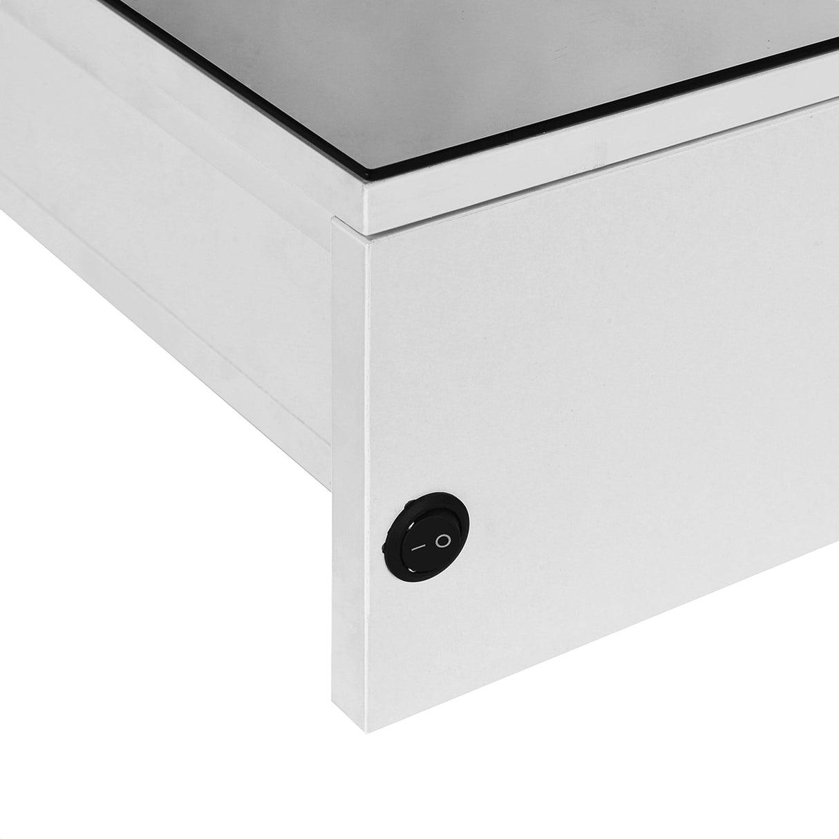 easycomfort easycomfort armadietto con specchio a muro luci a led ripiano aperto e ripiano interno 80x15x60cm