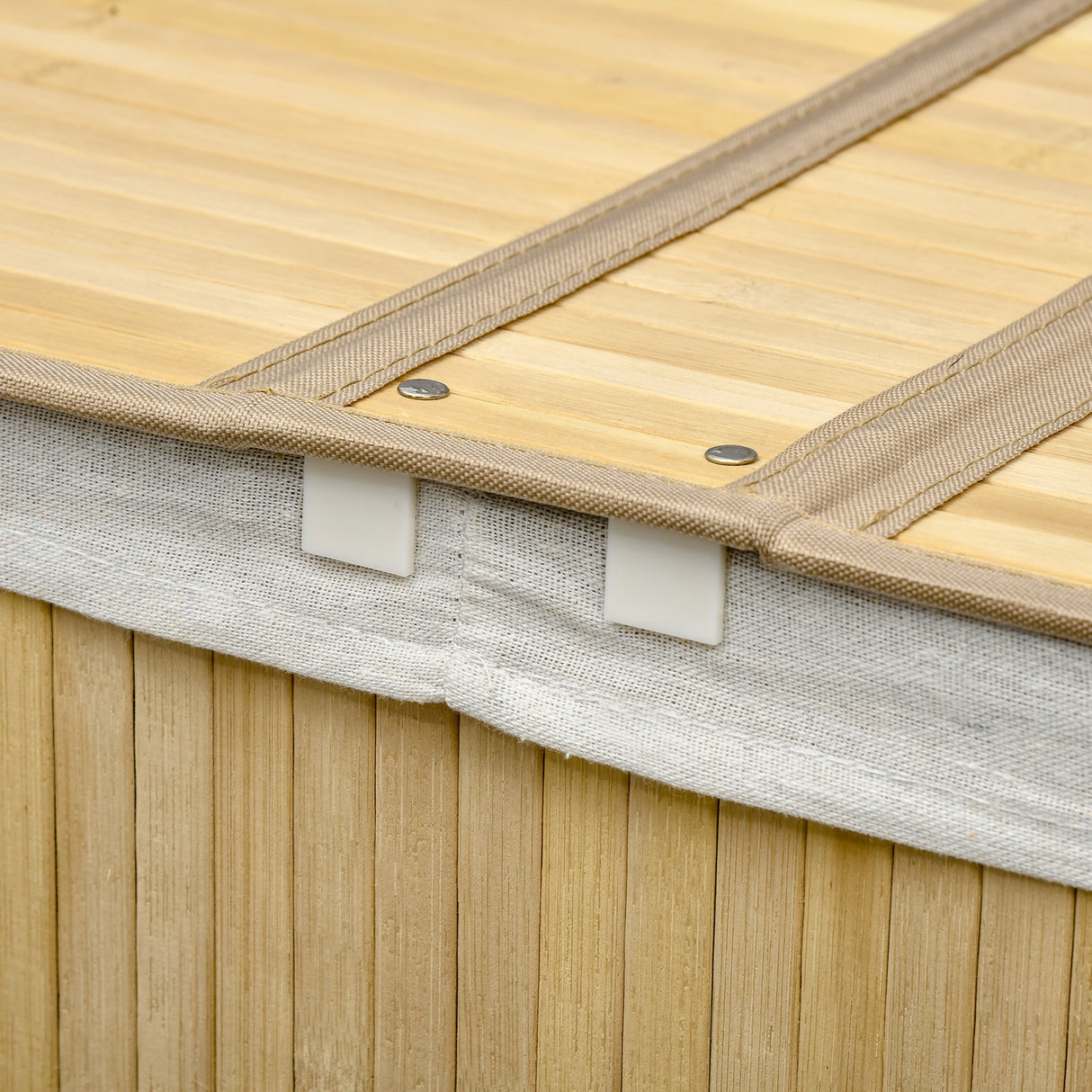 easycomfort easycomfort cesto portabiancheria a 2 sezioni 2 coperchi e capacita 100l con sacca interna removibile 62 5x37x60 5 cm