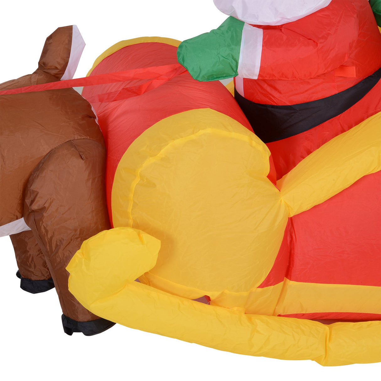 easycomfort easycomfort gonfiabile di babbo natale con slitta e renne autogonfiabile elettrico impermeabile e resistente lungo 2 3 metri