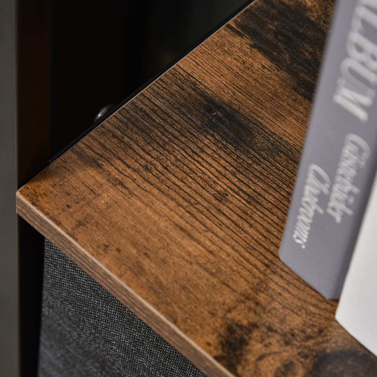 easycomfort easycomfort mobile cassettiera multiuso con 3 cassetti pieghevoli in tessuto arredamento soggiorno e camera 58x29x81 5cm grigio scuro