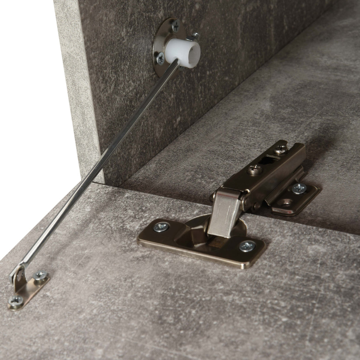 easycomfort easycomfort mobile porta tv sospeso con 4 vani e 2 ante a ribalta consolle per tv fino 60e fori per cavi grigio 140x32x31cm ean 8054111846400