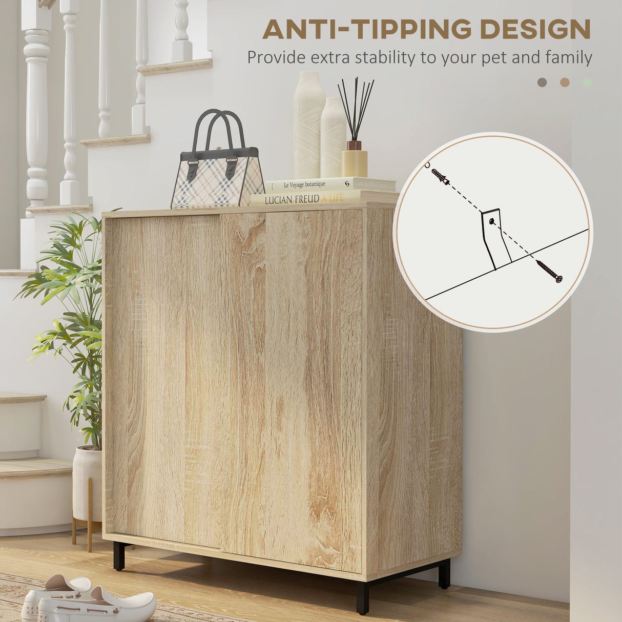 easycomfort easycomfort mobile scarpiera a 4 livelli in truciolato e acciaio con ripiani regolabili max 12 paia 80x40x93 cm