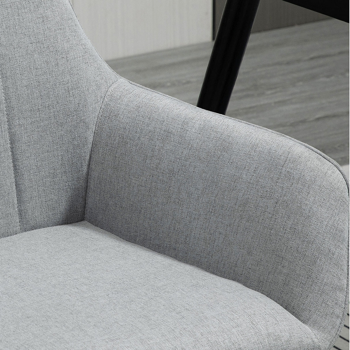 easycomfort easycomfort set 2 sedie da pranzo imbottite con rivestimento e schienale in lino e gambe in ferro stile scandinavo 59 5x56 5x81 cm grigio ean 8055776914855