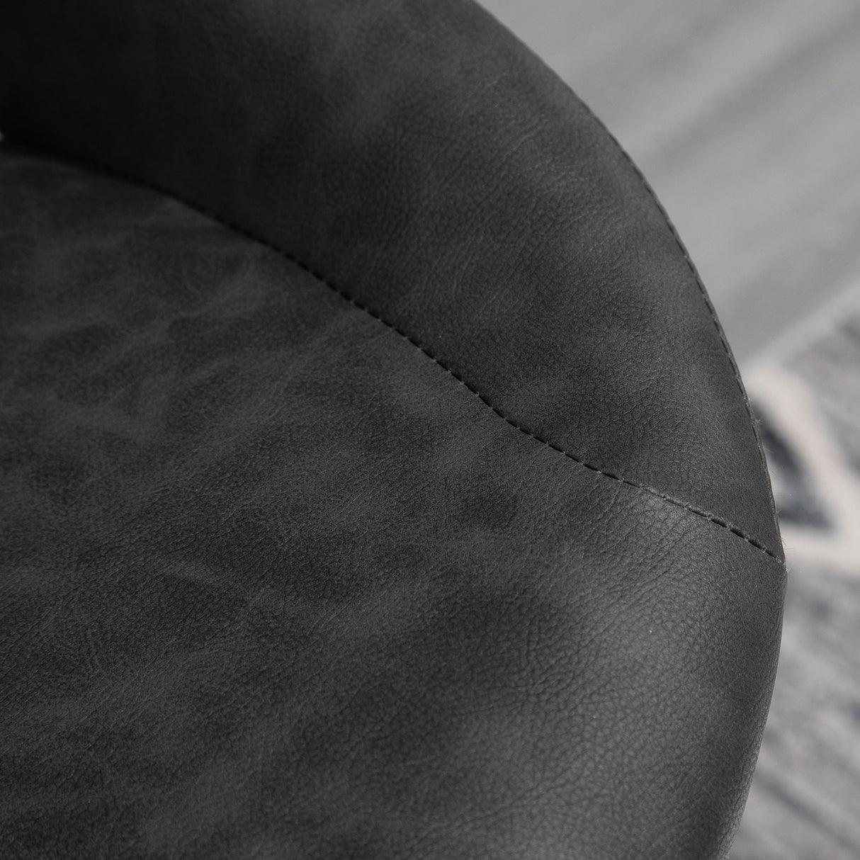 easycomfort easycomfort set 2 sgabelli da bar girevoli con schienale e poggiapiedi sgabelli alti moderni con altezza regolabile base in metallo seduta finta pelle grigia 44x49x90 110cm