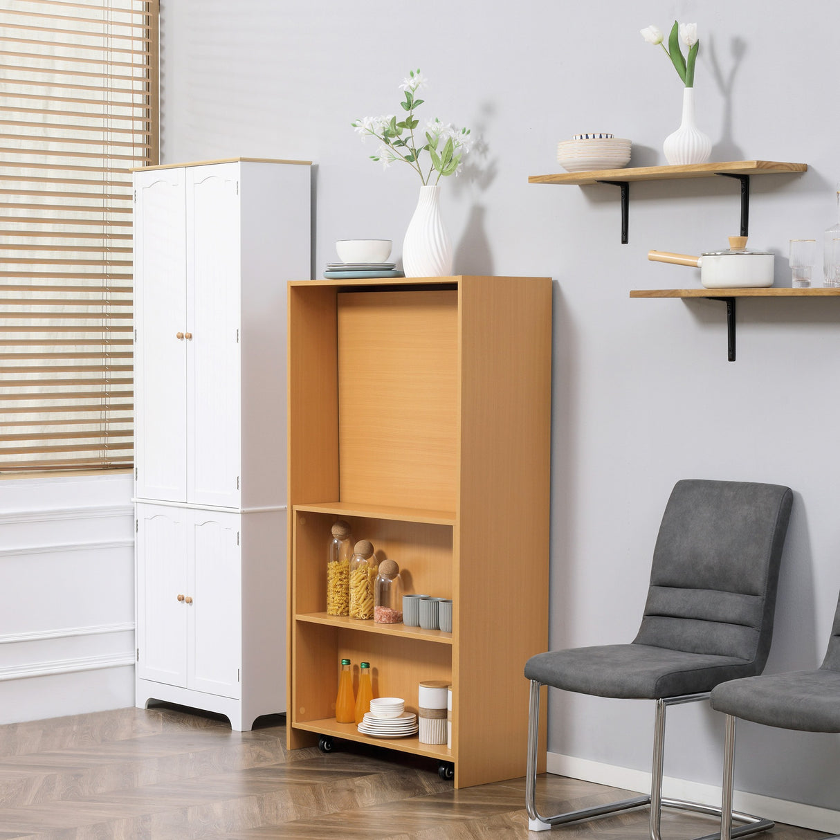 easycomfort easycomfort tavolo pieghevole da pranzo max 3 persone in truciolato e acciaio 75x144x144 5 cm color legno