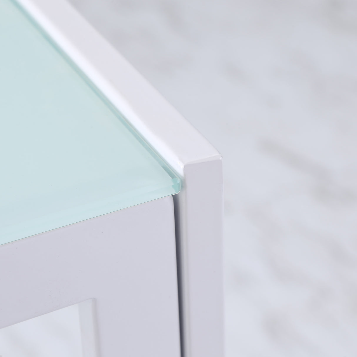 easycomfort easycomfort tavolo rettangolare da 4 persone per cucina e soggiorno tavolo moderno in metallo e vetro temperato 120x60x75 cm bianco