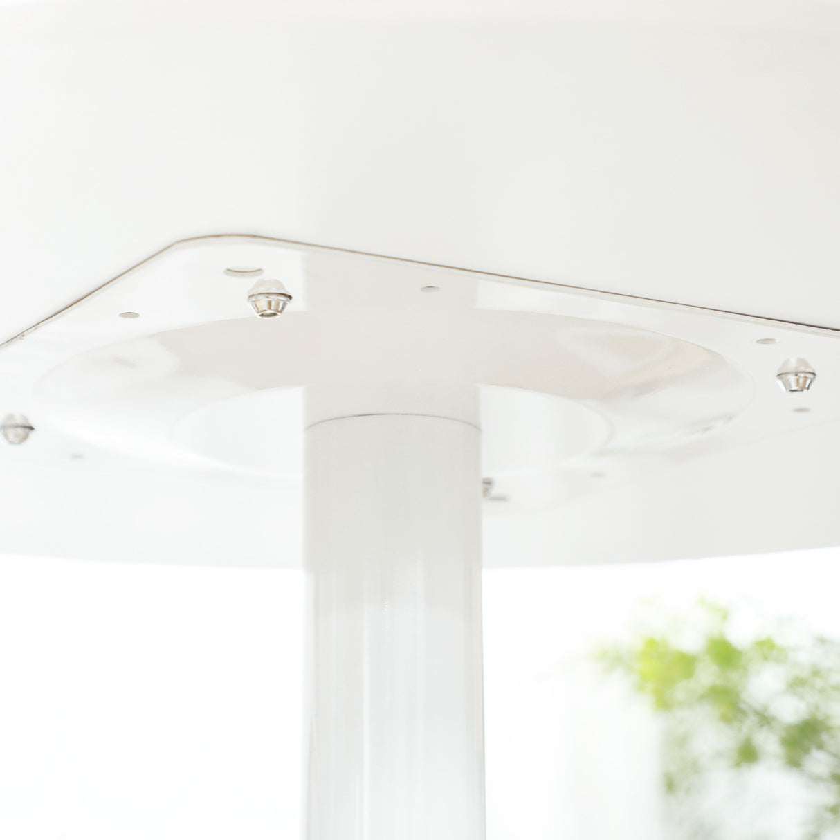 easycomfort easycomfort tavolo rotondo moderno per 2 persone in mdf e acciaio 70x75cm bianco