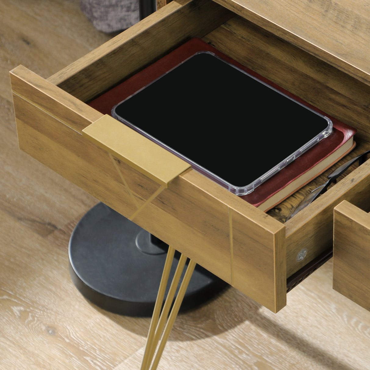 immagine-8-easycomfort-easycomfort-tavolo-scrivania-da-ingresso-stile-vintage-in-truciolato-e-acciaio-con-3-cassetti-120x55x79-cm