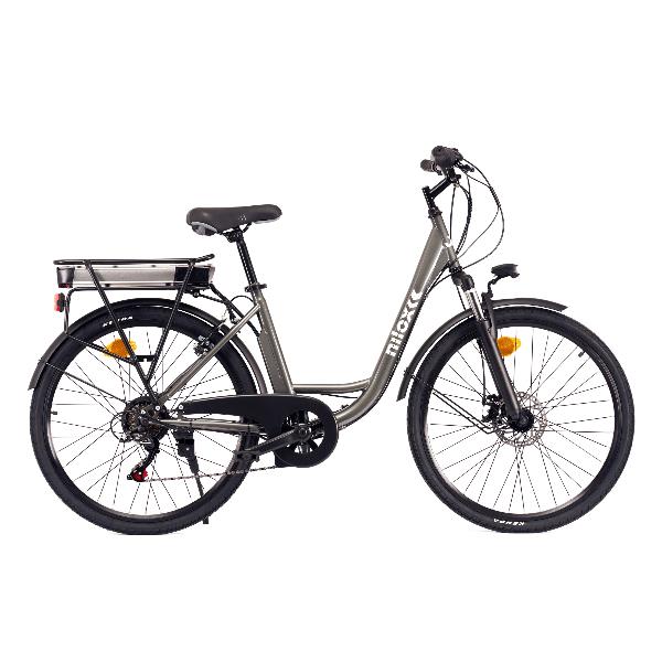 e bike nilox j5 plus 30nxeb266vfm1v3 motore bafang 3 velocita da 250 w batteria removibile lg da 36 v 9.6 ah ruote da 26 cambio shimano 7 marce