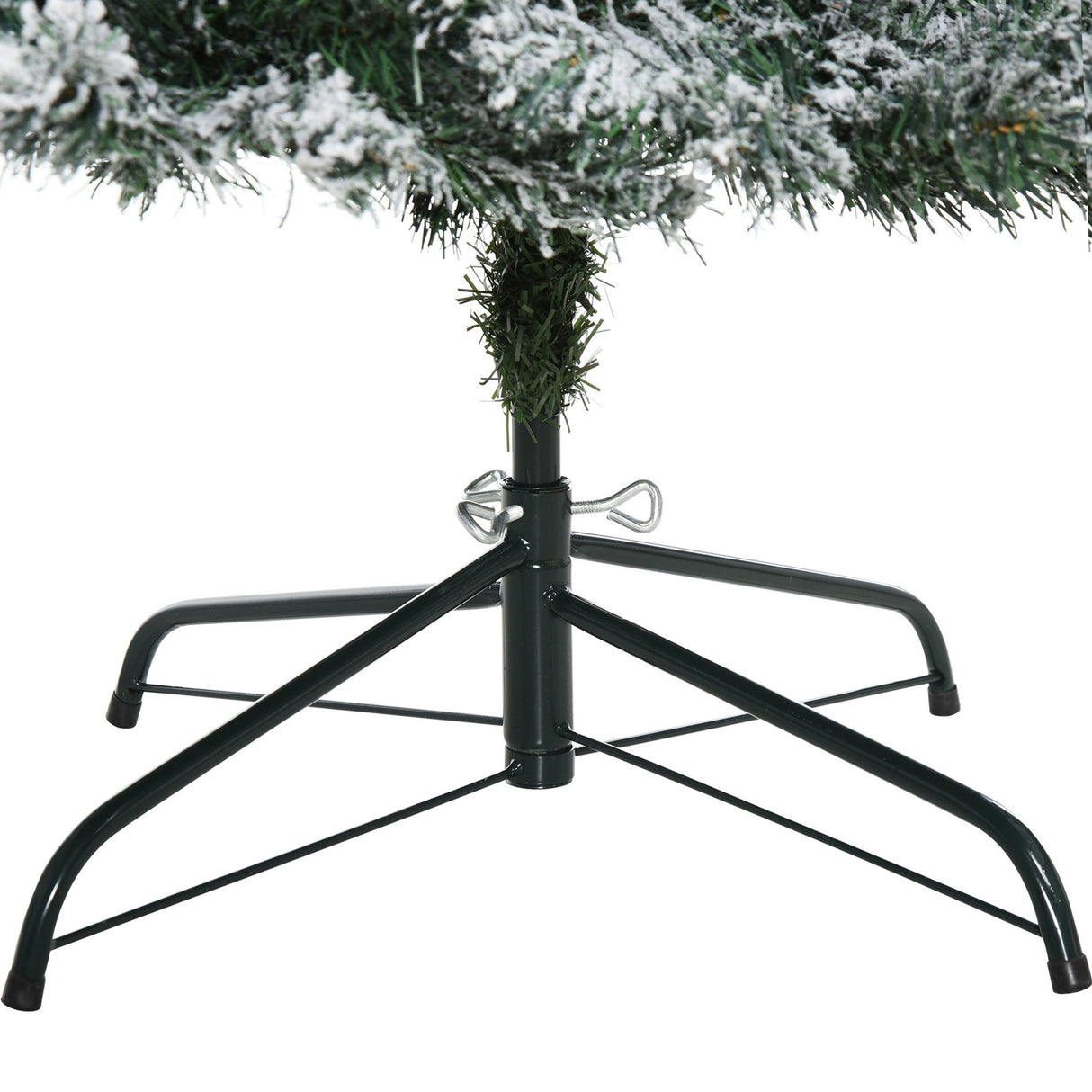 easycomfort easycomfort albero di natale artificiale 210 cm con 631 rami in plastica effetto realistico albero di natale innevato con base in metallo pieghevole decorazioni natalizie verde