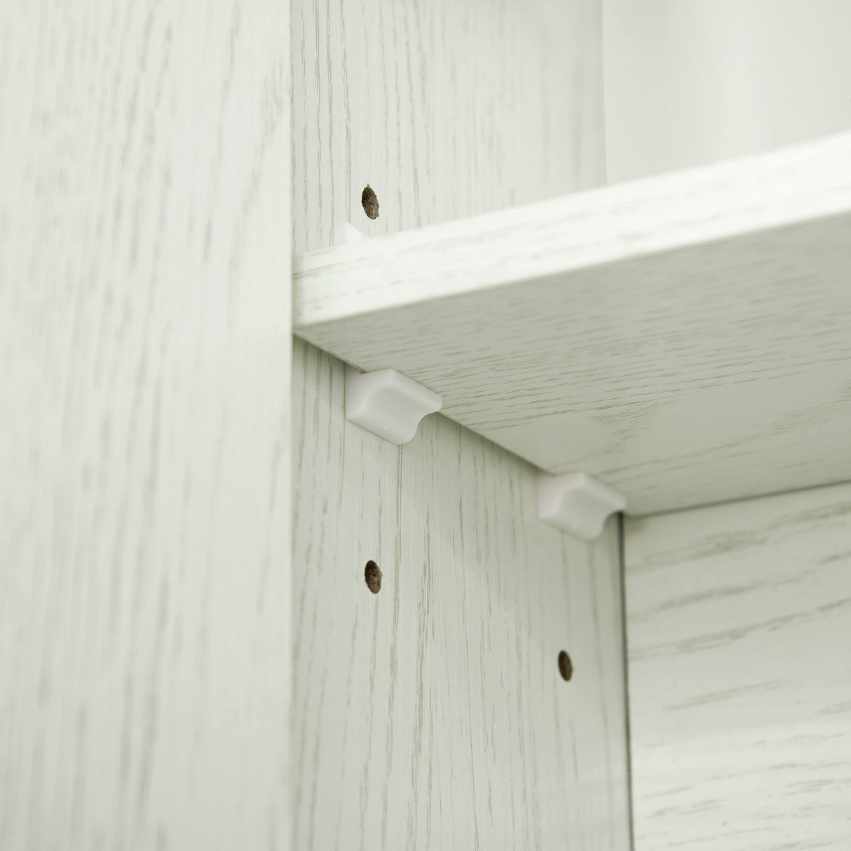 easycomfort easycomfort armadietto con specchio a 4 sezioni con ripiani regolabili specchiera bagno in legno e vetro 90x15x75 cm bianco