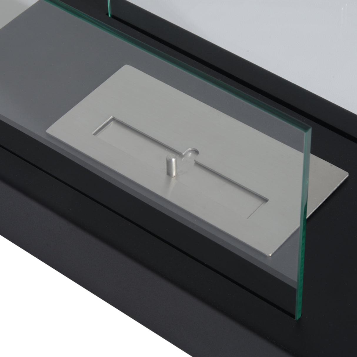 easycomfort easycomfort camino a bioetanolo da tavolo 830 w bruciatori senza residui inodore in acciaio inox con vetro 35x18x21 cm nero ean 8054111843300