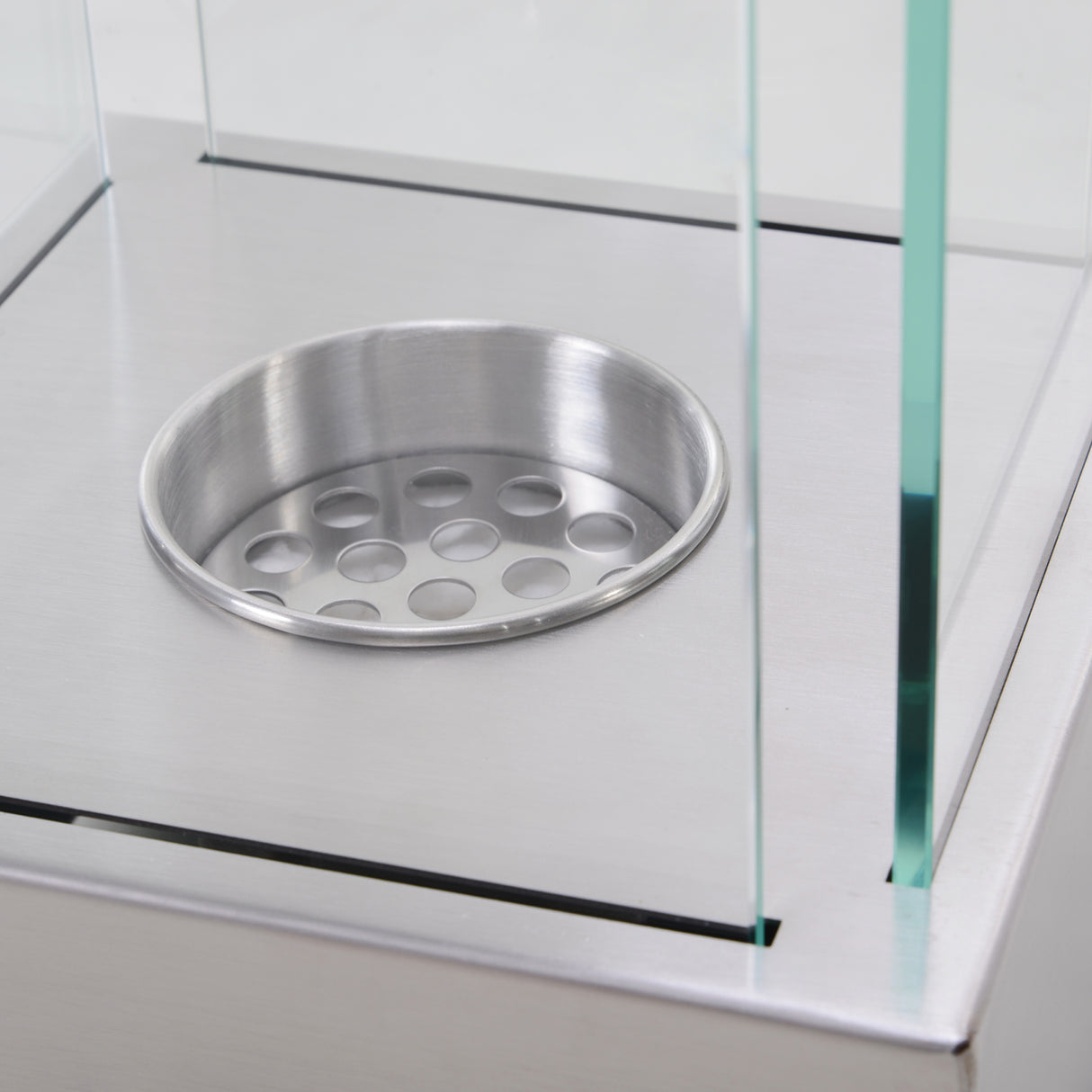 easycomfort easycomfort camino a bioetanolo da tavolo con bruciatore da 0 4l biocamino in acciaio e vetro per interni ed esterni 20x20x33cm argento