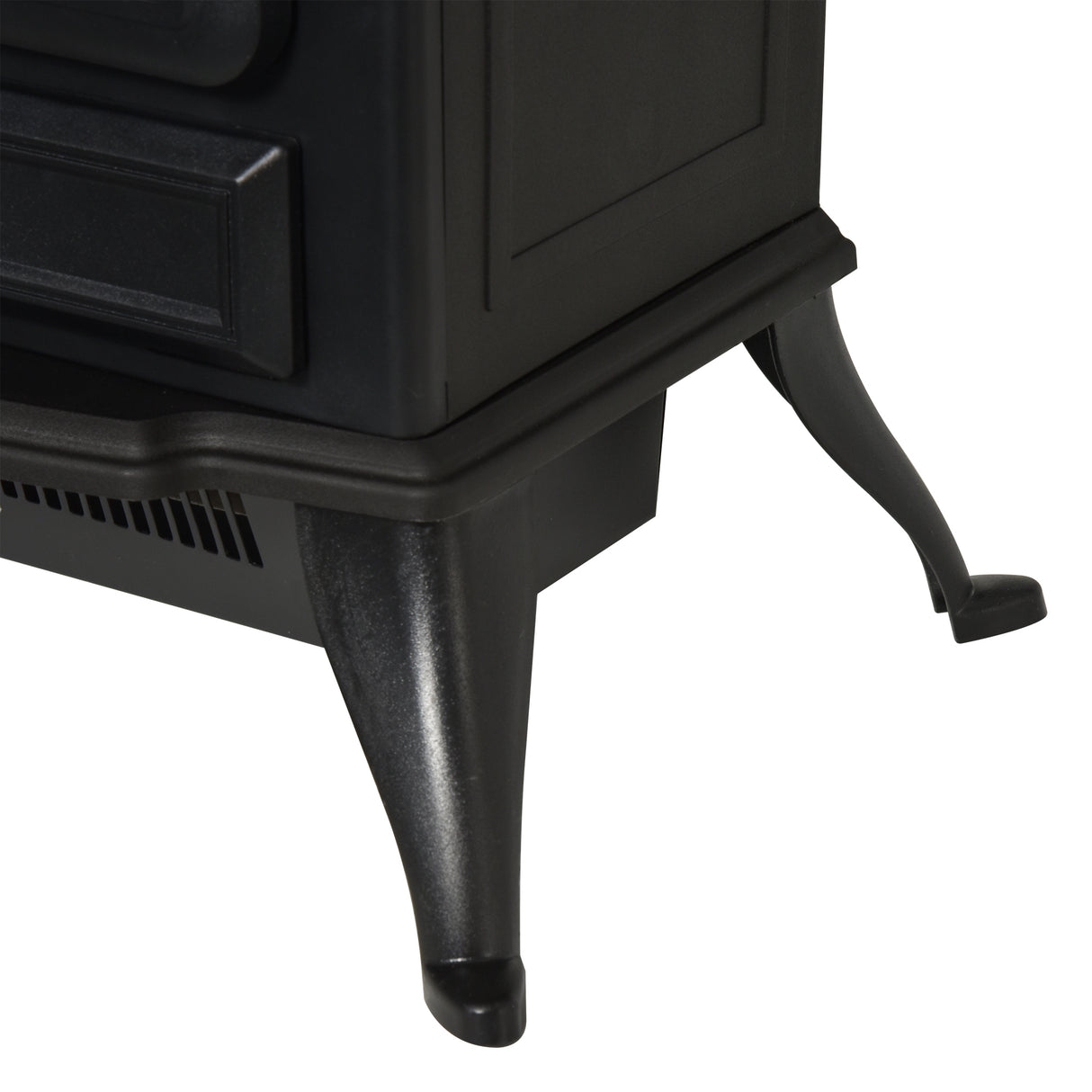 easycomfort easycomfort camino elettrico da terra con effetto fiamma potenza 1000w 2000w in abs e vetro 452854cm nero ean 8054111849036