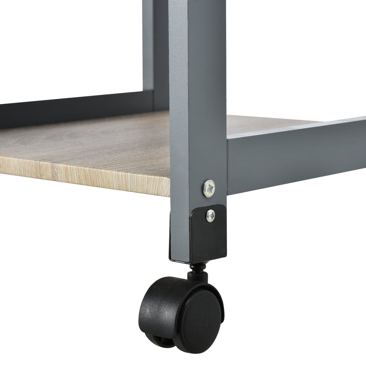 easycomfort easycomfort carrello da cucina portavivande con cassetto 2 ripiani e vassoio estraibile 37x37x76cm grigio