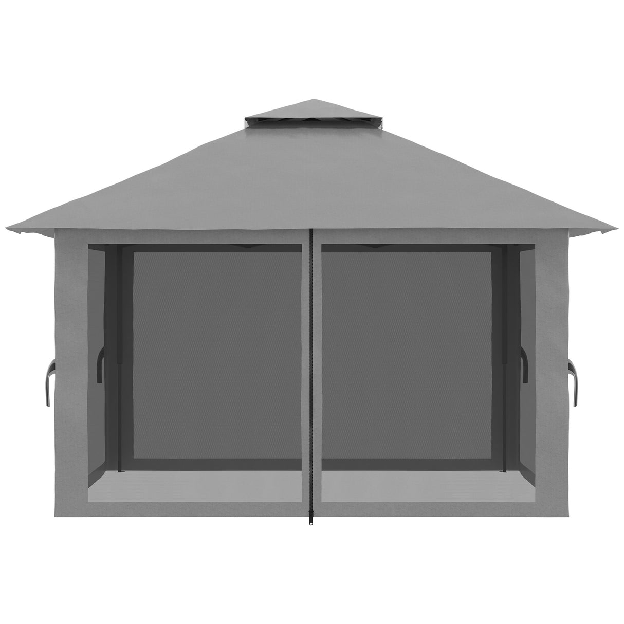 easycomfort easycomfort gazebo pieghevole 4x4 con borsa da trasporto picchetti funi e sacchi di sabbia inclusi 392x392x283 cm grigio