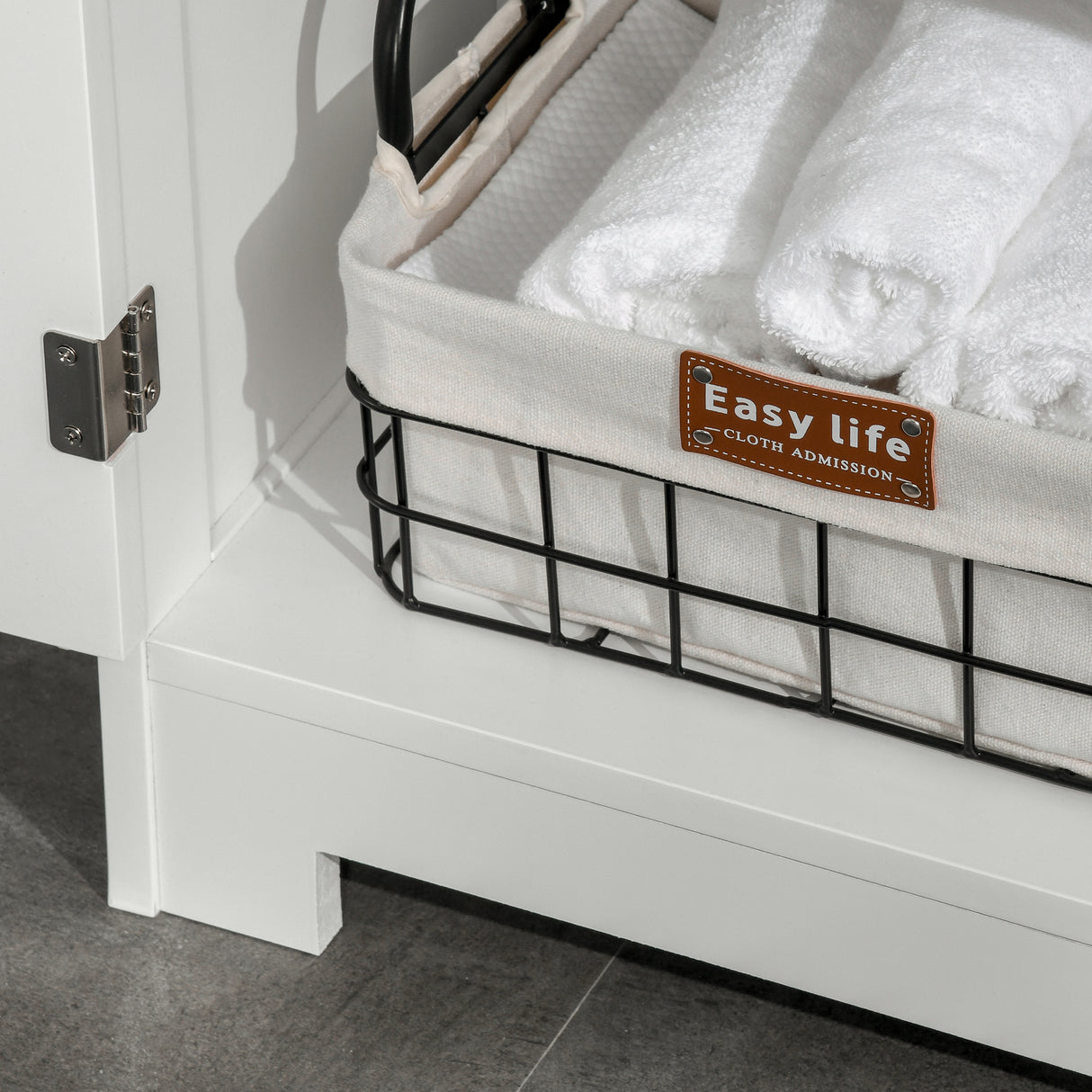 easycomfort easycomfort mobile bagno multiuso salvaspazio armadietto da bagno con armadietto 2 ante mensola e 2 cassetti regolabili 60x30x108 8cm bianco ean 8054144131023