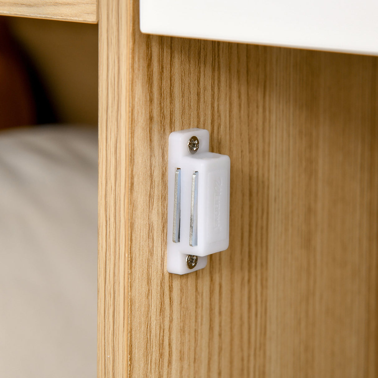 easycomfort easycomfort mobiletto multiuso stile nordico armadietto due ante con cassetti per cucina e ingresso 100x40x79 5cm multicolore