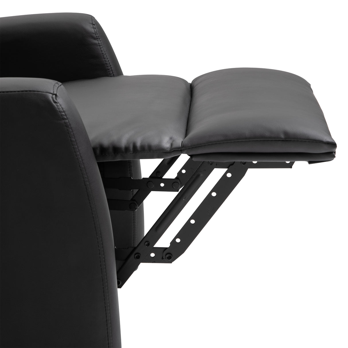 easycomfort easycomfort poltrona elettrica alzapersona 45 poltrona relax elettrica reclinabile a 145 con telecomando e poggiapiedi in pelle pu nero 67x95x105 cm ean 8054144135540