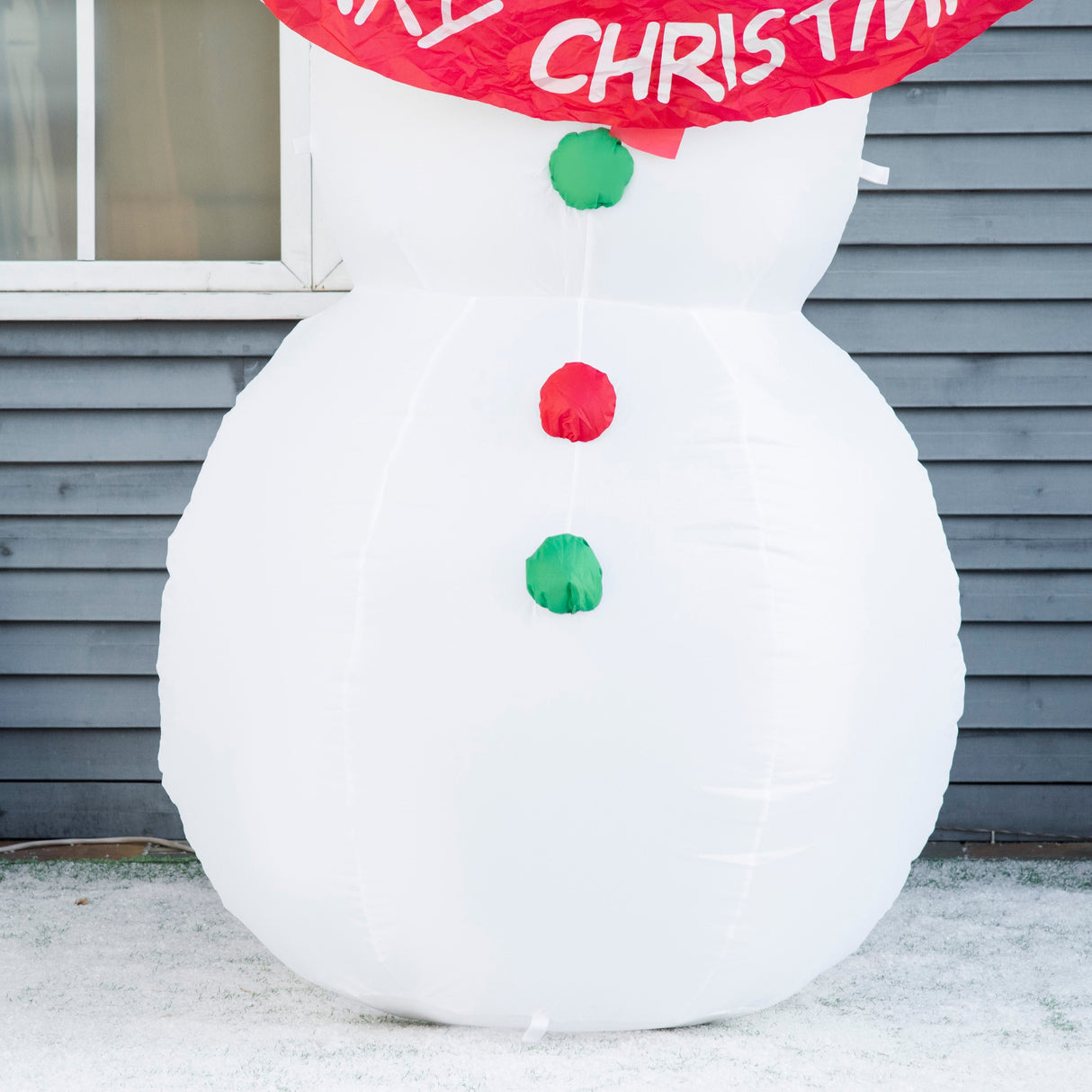 easycomfort easycomfort pupazzo di neve gonfiabile gigante alto 243cm con luci a led decorazione da esterno o giardino