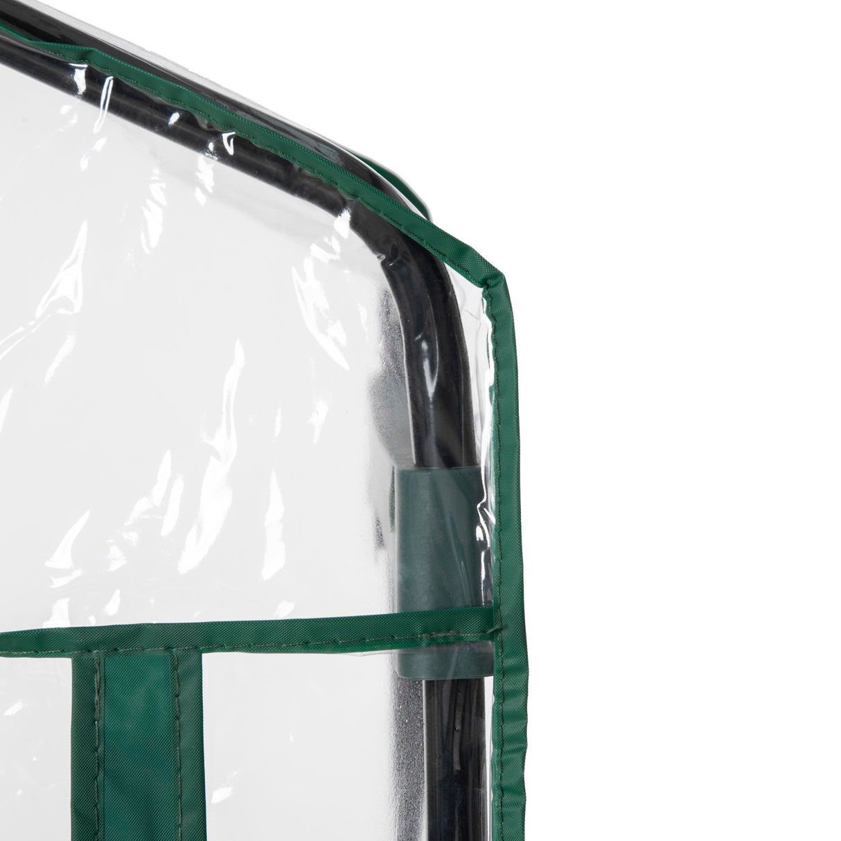 easycomfort easycomfort serra da balcone compatta con 4 ripiani e copertura in pvc trasparente 70x50x160cm