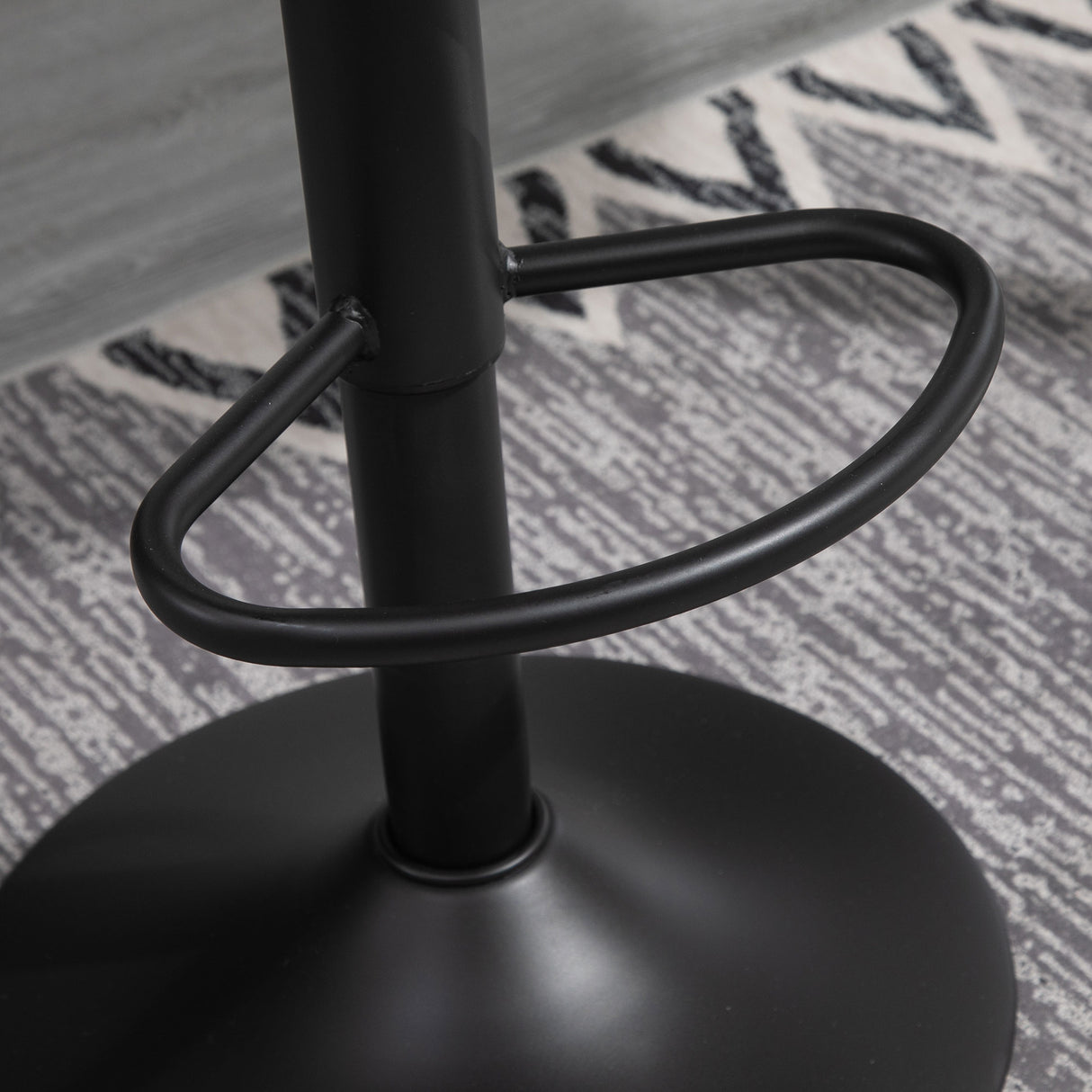 easycomfort easycomfort set 2 sgabelli da bar girevoli con schienale e poggiapiedi sgabelli alti moderni con altezza regolabile base in metallo seduta finta pelle grigia 44x49x90 110cm