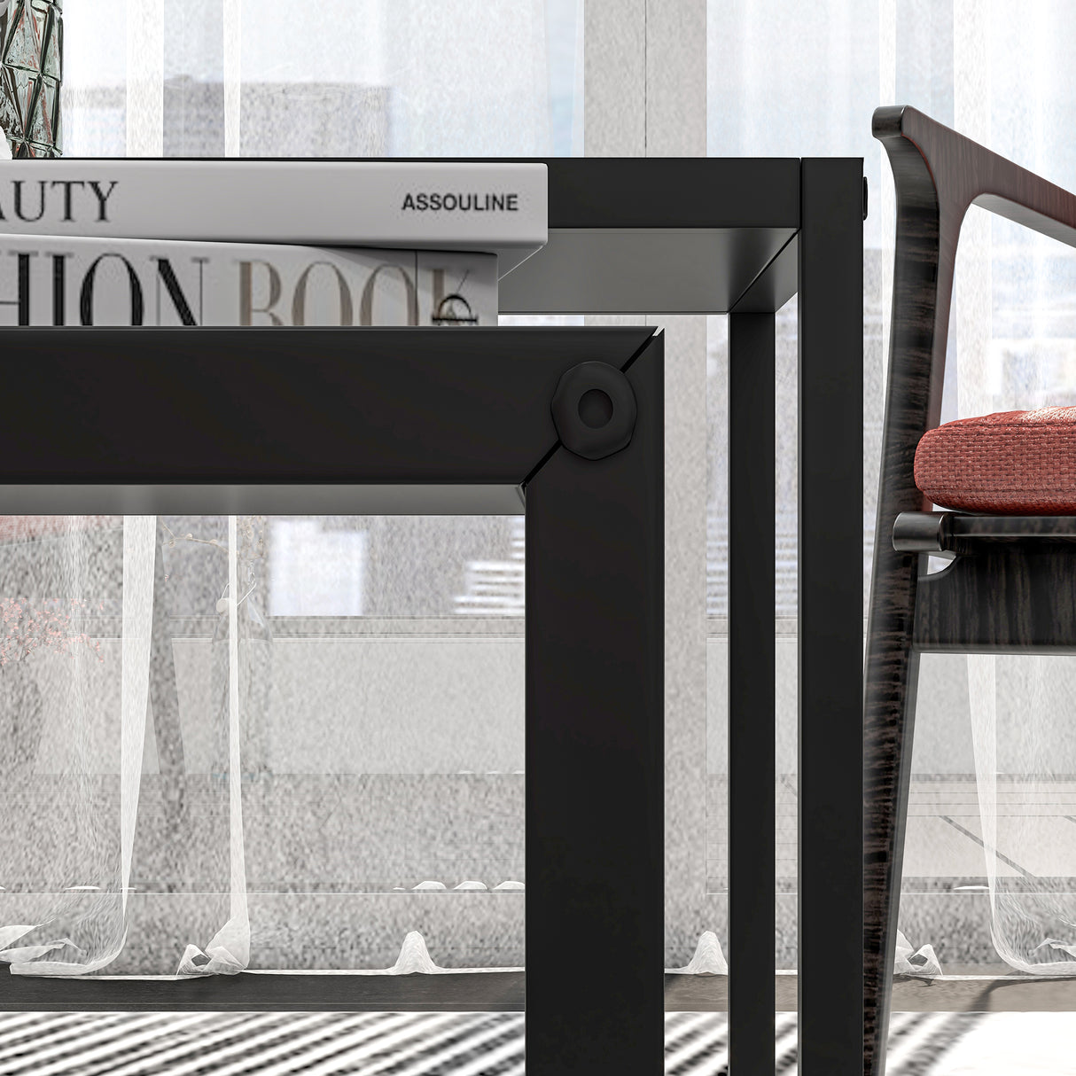 immagine-9-easycomfort-easycomfort-set-2-tavolini-da-salotto-moderni-impilabili-con-telaio-in-acciaio-nero