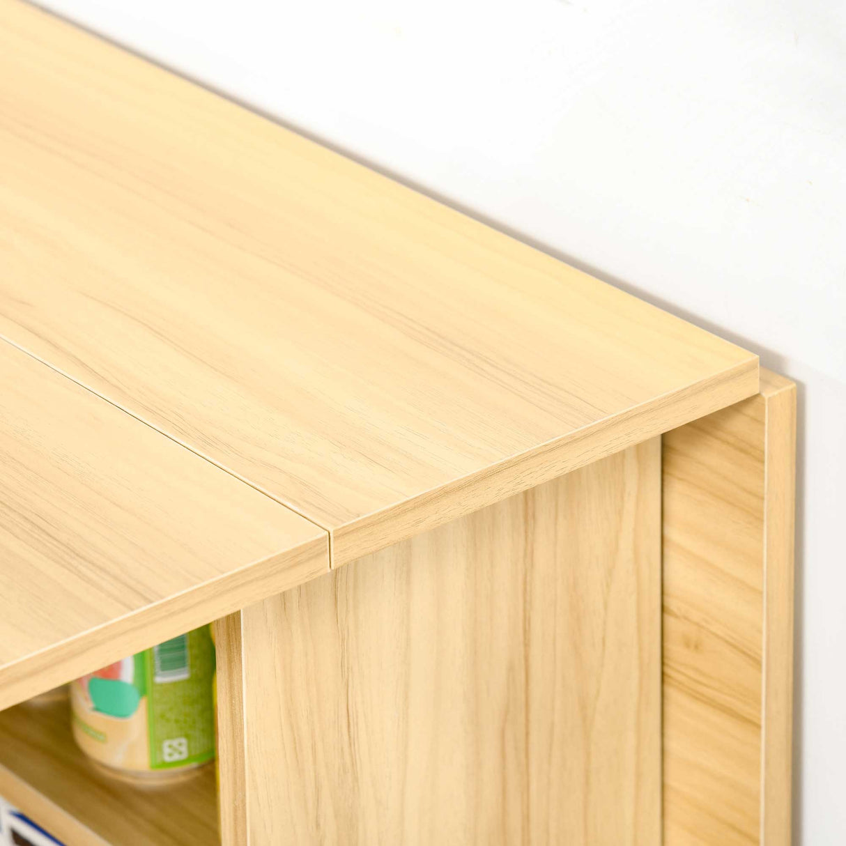 easycomfort easycomfort tavolo da pranzo pieghevole tavolo a ribalta per 4 6 persone tavolo da cucina salvaspazio moderno con 2 ripiani e 2 ruote in legno 140x80x74 cm color legno ean 8054111844710